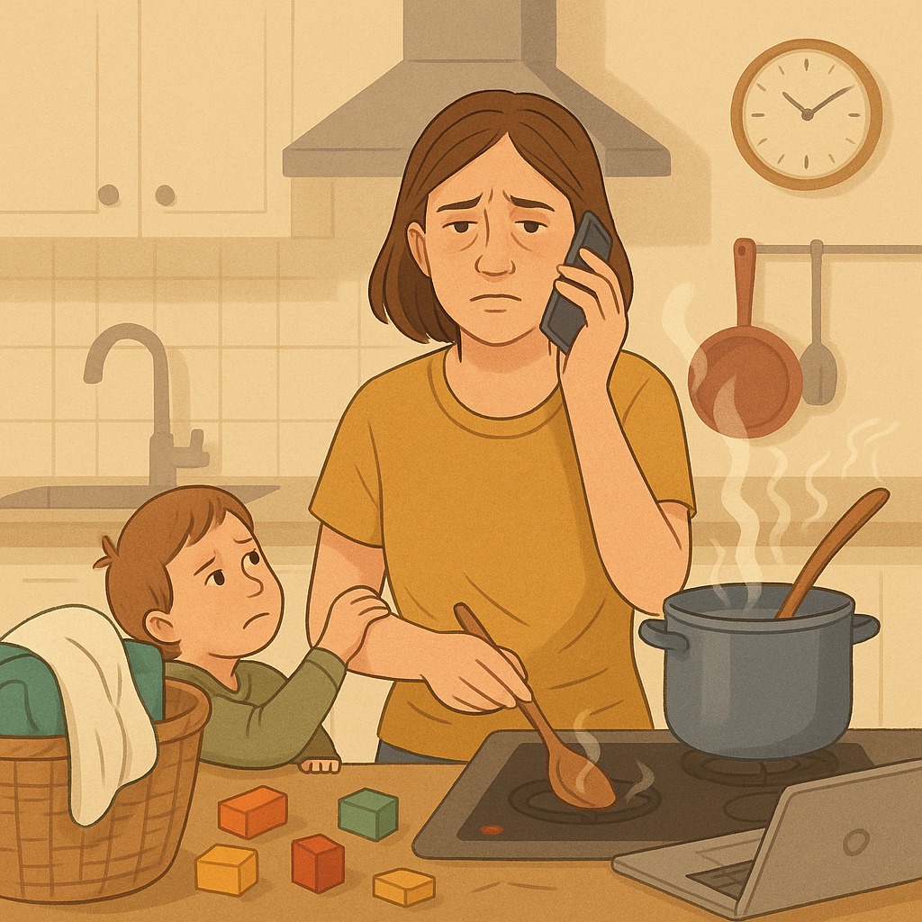 Überforderung in der Küche – alles gleichzeitig