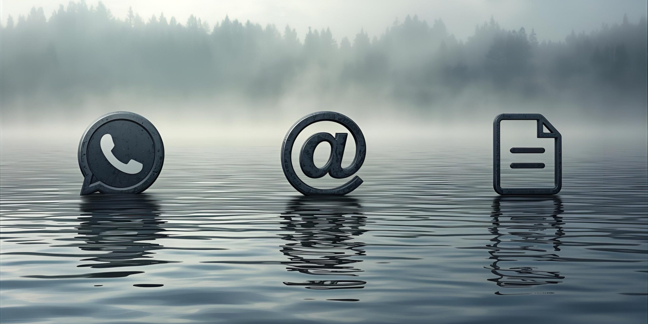 Kontakt – See im Morgennebel